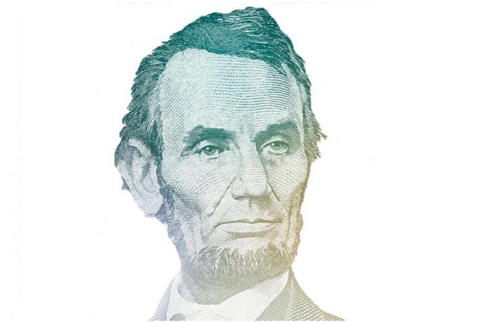 Abraham Lincoln billete de 5 dólares (fte: www.uscurrency.gov)