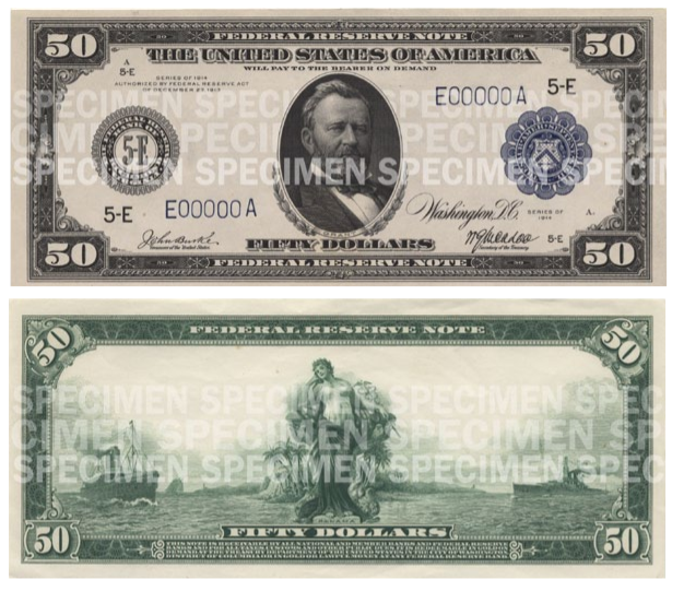 Billete de cincuenta dólares 1914